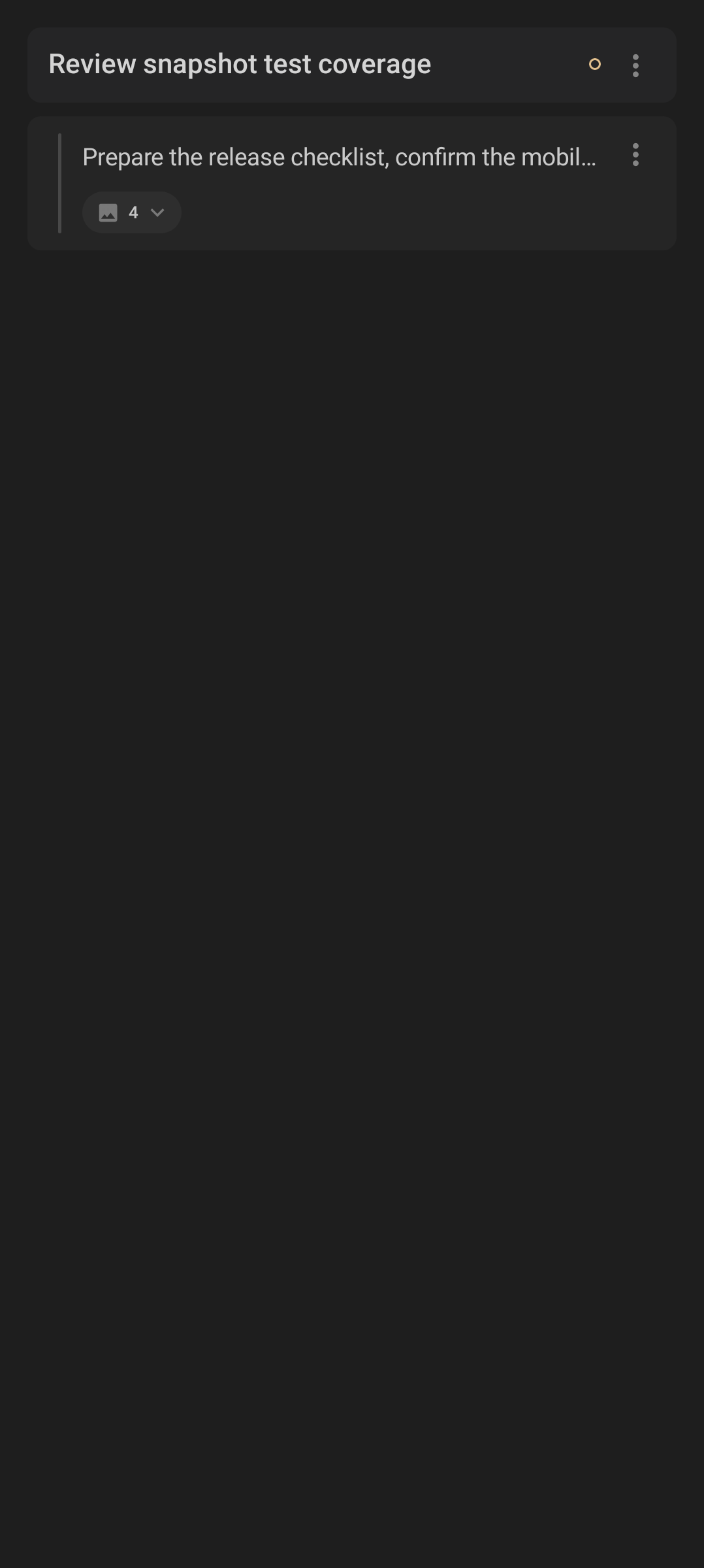 Android note item row