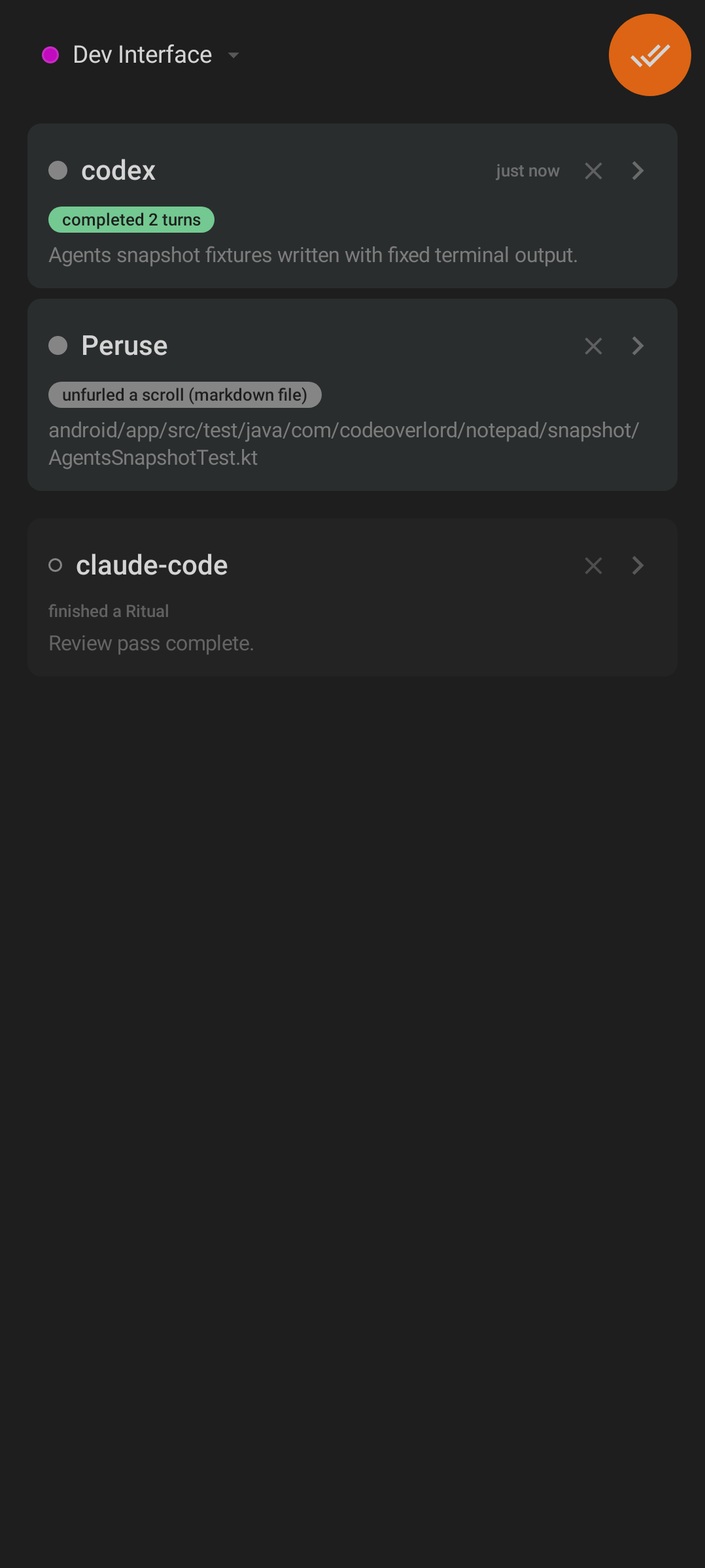Omens notifications on Android