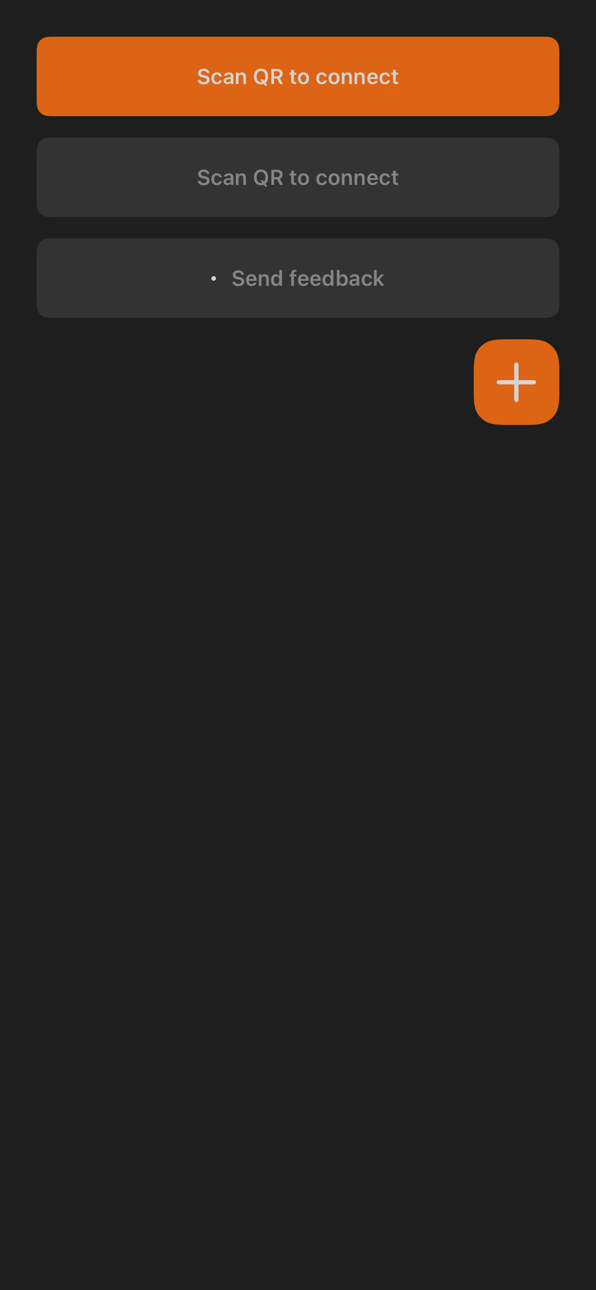 iOS primary action buttons and floating action button in fire accent